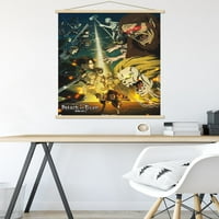Attack on Titan: Season - ключов визуален плакат за стена с магнитна рамка, 22.375 34