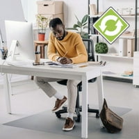 Нов Floorte Ecote Evolutionmat Анти-плъзгащ се правоъгълен стол постелка
