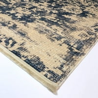 Площ килим-Сиатъл Класик-3' х5 ' - съвременно-синьо-правоъгълно-92% полиестер 8% Памук-нюанси