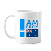 Аз съм от Австралия Art Deco Fashion Mug Pottery Cerac Coffee Porcelain Cup Ratheration