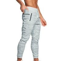 Ketyyh-Chn Linen Pants Men Classic Fit Phank Pants с джобове бяло, m