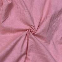 Дамски Рокли Дамски Плътен цвят Висока талия тънък в врата бутер половин ръкав рокля за жени розов м