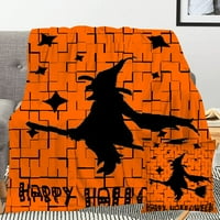 Хелоуин одеяло с калъф за възглавници ,, одеяло за декор за дневна спалня,#015,52x59 ''