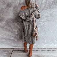 Зимни палта за жени модни ежедневни жилищни дрехи с дълъг ръкав