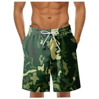 Мъжки модни отпечатани обвързани хавайски плаж приспособяват спортни небрежни панталони панталони