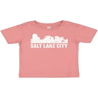 Inktastic Salt Lake City Skyline Grunge подарък бебе момче или момиченце тениска