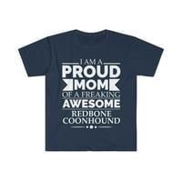 Горда мама на Redbone Coonhound Dog Mome Mother Day Day Unise тениска S-3XL