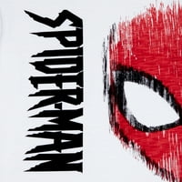 Marvel Spider-Man Boys Exclusive 4- тениска за лице на Spidey