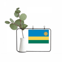 Руанда Национален флаг Африка Държава Метална рамка за картина Церек ваза