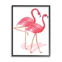 Ступел индустрии тропически розово Фламинго Двойка птица двойка минимални, 14, дизайн от Анди Мец