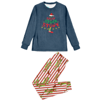 Съответстващи семейни коледни пижами комплекти Коледни размери на печат за възрастни за възрастни-кули-баби-петна отгоре и панталони боди за спално облекло пижам?