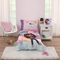 Дриймуъркс куклената къща на Габи го сънува на детска възглавница, розова, правоъгълна форма, 15