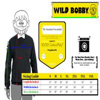Wild Bobby, Fantasy Wolf, който вися на любителя на животни на пълнолуние, унизинг графичен суичър на Crewneck, червен, среден