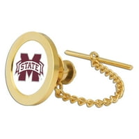 Gold Mississippi State Bulldogs Team Logo TIE TACK LAPEL PIN