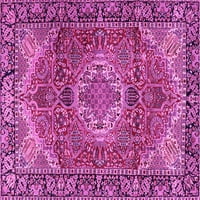 Ahgly Company вътрешен правоъгълник медальон розови традиционни килими, 5 '7'