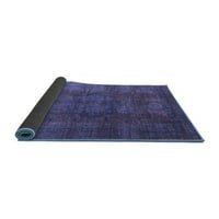 Ahgly Company Indoor Rectangle Резюме Сини съвременни килими, 2 '5'