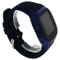 -C Montre Connectee Blue Silicone Strap Smart Watch Watch for Unisex