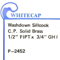 Whitecap P-2452C измиване на изхода-1-5 8 Основен диаметър 3-3 16 Дълбочина