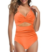 Pseurrlt Summer Womens'clothing Една бански костюм с висока каишка бански костюми плаж бански костюми