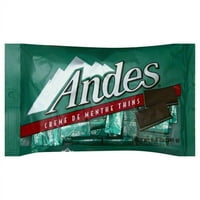 Andes Creme de Menthe Thins Candy, 8. Оз
