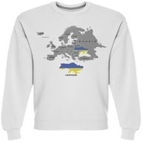 Територия на Европа суитшърт Мъже-изображение от Шатърсток, Мъжки ХХ-голям