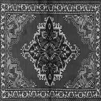 Ahgly Company вътрешен правоъгълник медальон сиви традиционни килими, 5 '7'