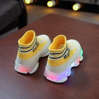 Малко дете бебе деца бебе момичета момчета светодиодни леки обувки Ежедневни обувки Спортни обувки детски дрехи