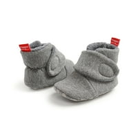 DMQUPV 12- Месечен момиче обувки ботуши снежни момчета меки обувки малко дете затопляне първи пешеходци бебешки размери бебешки обувки обувки сиви месеци
