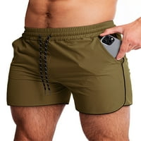 Bomotoo Men Lounge Elastic талия къси панталони ежедневни летни къси панталони с джобове тренировка, работещи с шорти