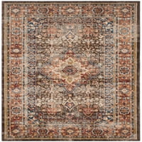 Bijar Orval избледня традиционния килим, кафява ръжда, 9 '12'