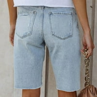Окбоп атлетически къси панталони за жени лято счупени дънкови къси панталони разкъсани дънки с висока талия гореща пантала тънка годна панталони момчешки гащини ?
