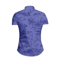 Strungten Hawaiian риза за мъже, мъжки винтидж бутон надолу боулинг ризи с къс ръкав лятна плажна риза мъжки тениска