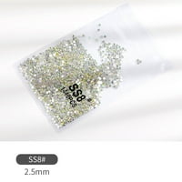 Ultra Mini Artificial Diamond Diy Glass Sand Rhinestones мъниста иридисцентни кристали Дълготраен AB Shine for Nail Art