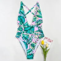 Нов бански костюм за секси цветни отпечатани отпечатани бикини