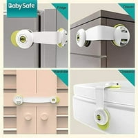 Заключване на вратата на хладилника, мини хладилник Заключване за безопасност на детето, ключалки на шкафа за устойчивост на деца, приляга перфектно за заключващи