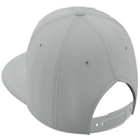 Daxton Classic Snapback Hat Custom A to Z Начални букви за варсит, светлинна сива шапка Бяла черна буква Q