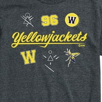 YellowJackets - Икони на жълто якета - Графична тениска с къси ръкави за мъже