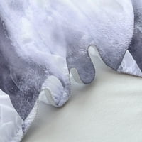 Белият кон, монтиран лист висококачествен домашен чарс за домашно спално бельо с калъфка за възглавници, кралица