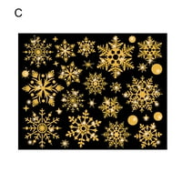 Развеселете ни коледна снежинка прозорци стикери - Xmas Holiday Winter Christmas Window Decation