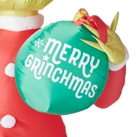 Gemmy Industries Air Blown inflatable Grinch с орнамент, 11 '