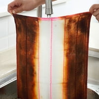 wofedyo памучна прежда, абсорбираща за съдомиялна кърпа Домакинско почистване на кухня, нон пръчки, чистене на подложка A C 30*38*4