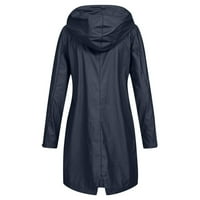 Зимни палта на Ketyyh-Chn за жени Отворете предно палто за женско яке флот, xs