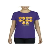 - Женска тениска с къс ръкав - Emoji Entourage