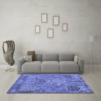 Ahgly Company Indoor Square Animal Blue Traditional Area Rugs, 8 'квадрат