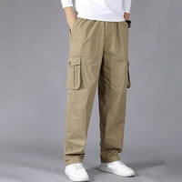 Xysaqa Мъжки товарни панталони - мъже големи и високи ежедневни отпуснати подхожда на работни панталони с джобове m -6xl