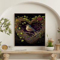 Хармония в полета - Птици на любовта платно стено изкуство