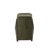 Стол Winchester в алуминий и затруднена еспресо кожа