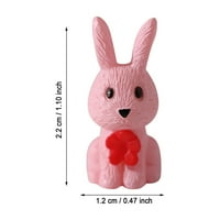 Heiheiup Mini Doll Micro Rabbit K Oala Desktop Diy Декоративни аксесоари Орнамент с топър