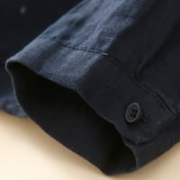 Памучна риза за жени Плюс размер мода случайни Плътен цвят тениска дълъг ръкав в-врата суитчър Блуза