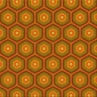 Ahgly Company вътрешен правоъгълник с шарени неонови оранжеви килими, 2 '4'